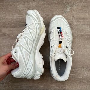 Salomon XT-6 white shoes